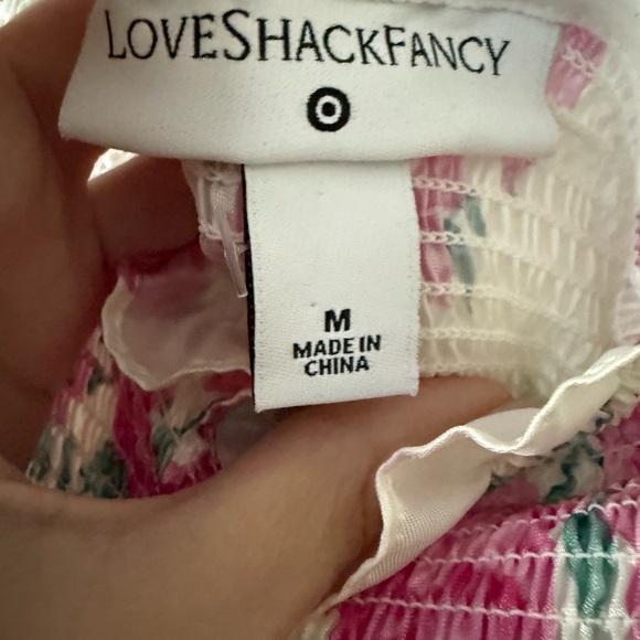 LoveShackFancy Pink and White Floral Dress - Picture 2 of 3